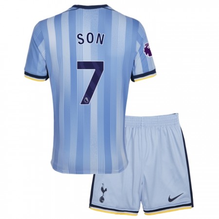 Virallinen pelipaita Tottenham Hotspur Son 7 Vieras 2024-25 Lyhythihainen - Lasten ( + Lyhyet housut ) Virallinen pelipaita Tottenham Hotspur Son 7 Vieras 2024-25 Lyhythihainen - Lasten ( + Lyhyet housut )